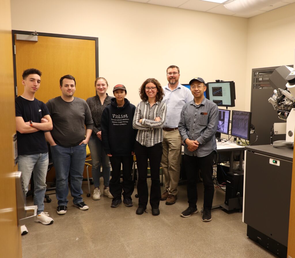 (MC)2 staff and participants in October 12, 2024, HOTIS (Hands on Trainings in Semiconductors) Metrology Session at Michigan Center for Materials Characterization